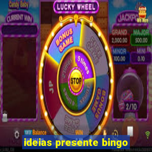 ideias presente bingo